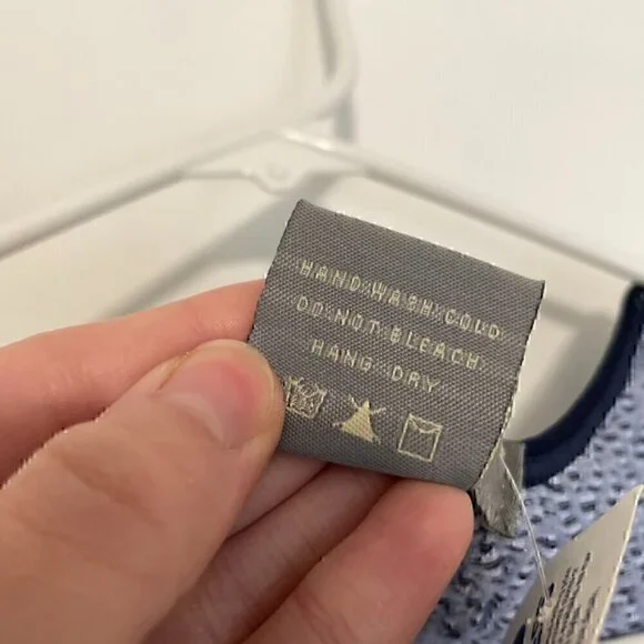 NEW NWT LARK + GREY Navy Blue White Striped Sleeveless Midi Fit Flare Tank Dress - Picture 11 of 15